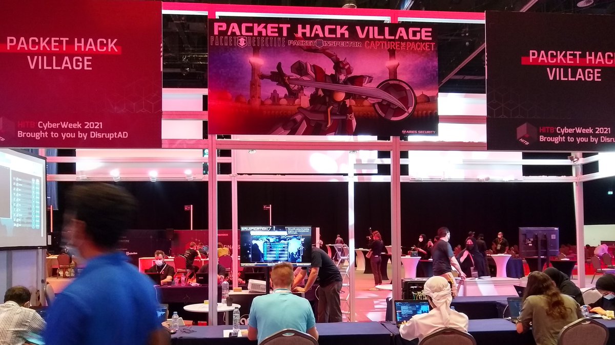 The Packet Hack Village at Hack In The Box CyberWeek 2021.