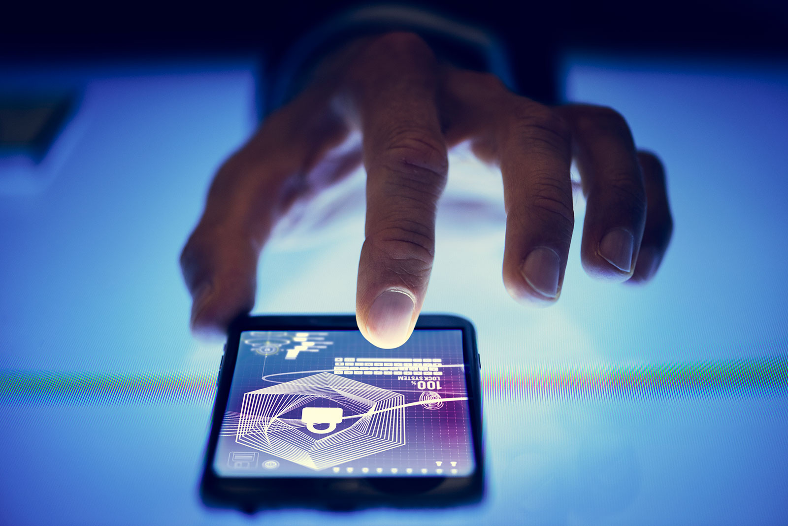 smartphone-safety Smartphone with security screen